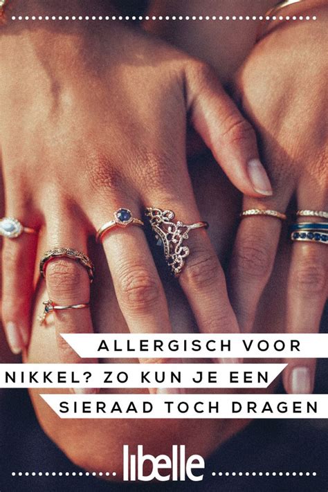 allergisch voor nickel.